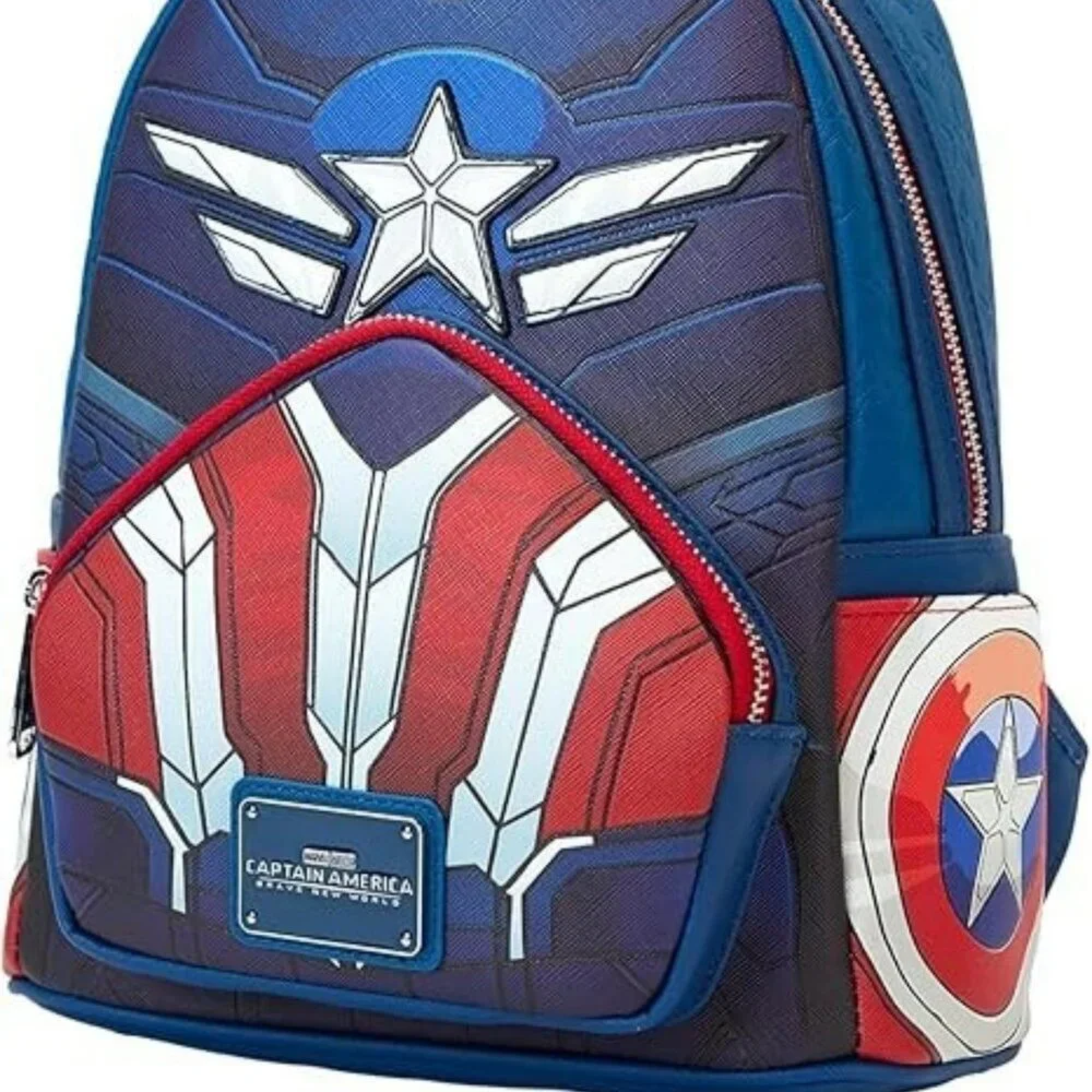 Loungefly Marvel Captain America Brave New World Cosplay Mini Backpack NWT​